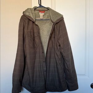 L.L. Bean Button Up Jacket with Hood